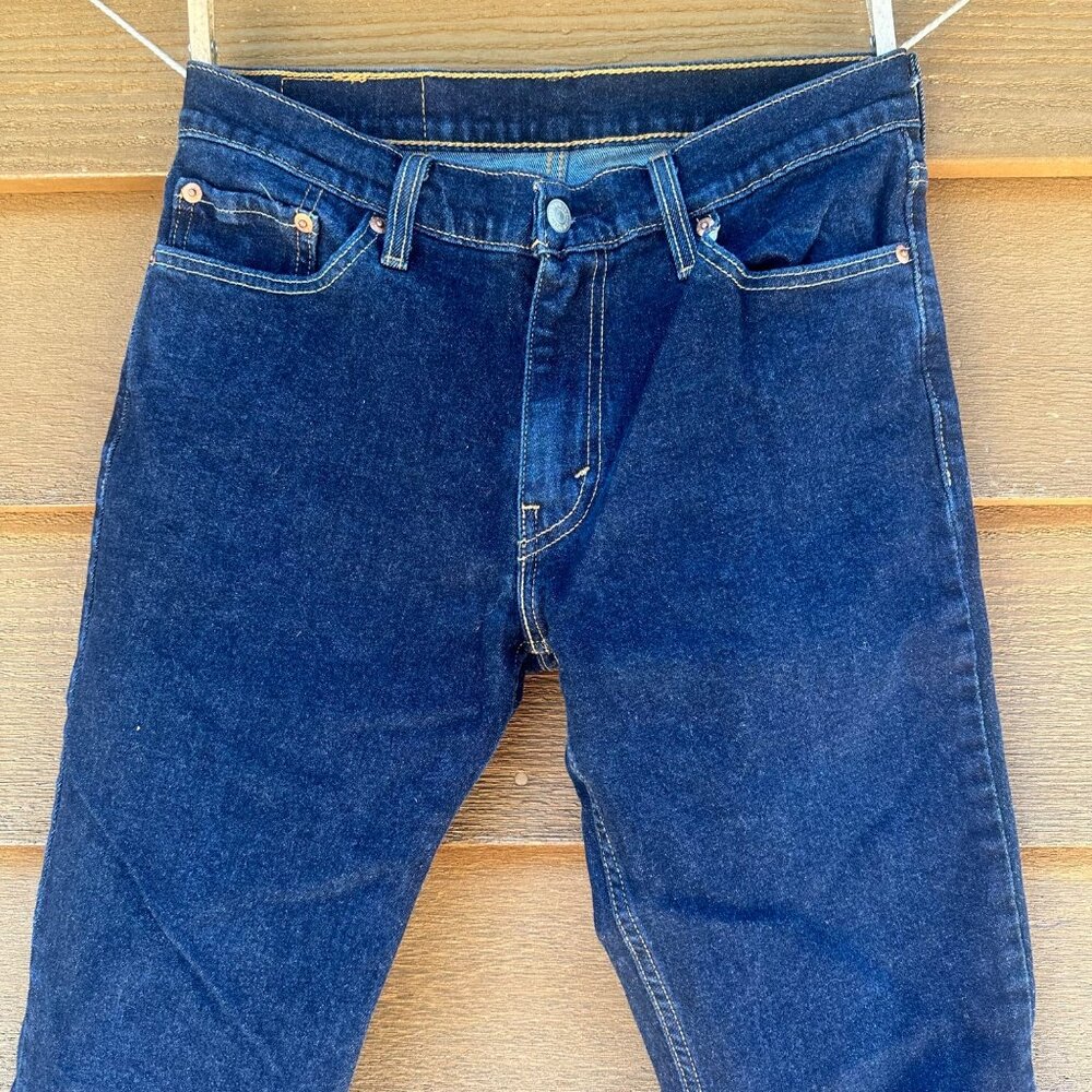 Levi's Mens 511 Dark Blue Straight Jeans Size 30x30 - Picture 4 of 13